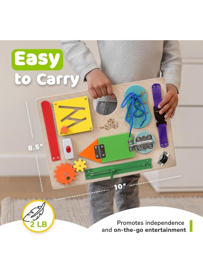 deMoca Montessori Busy Board for Toddlers - Image 5